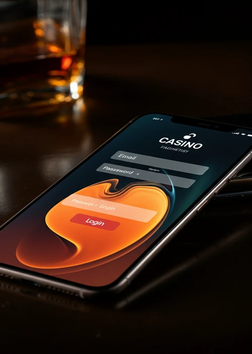 Schnittstelle zur sicheren Anmeldung im Sunnyplayer Casino mit Eingabefeldern für E-Mail und Passwort.